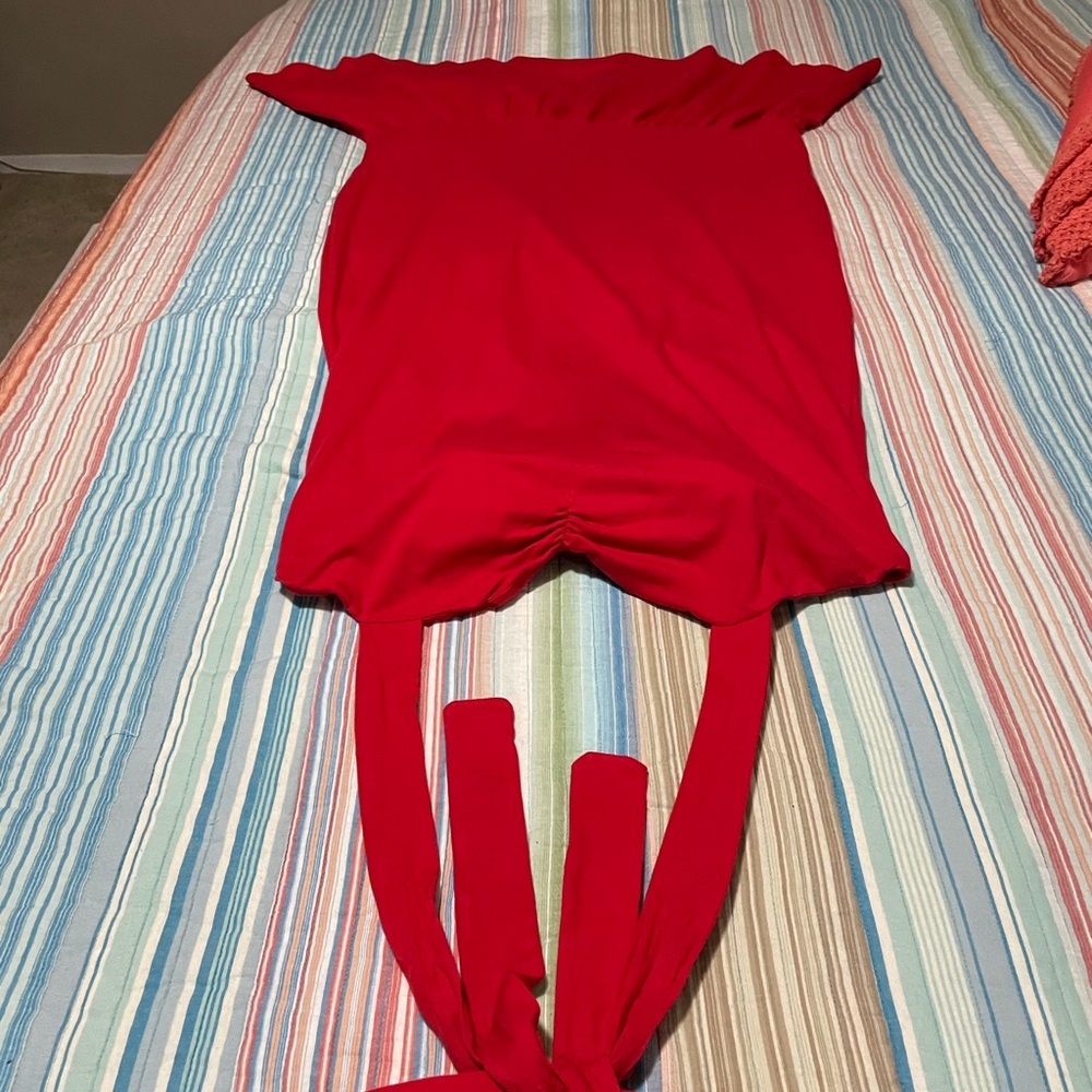 Rebdolls sweetheart peplum tie back dress 2X NWT